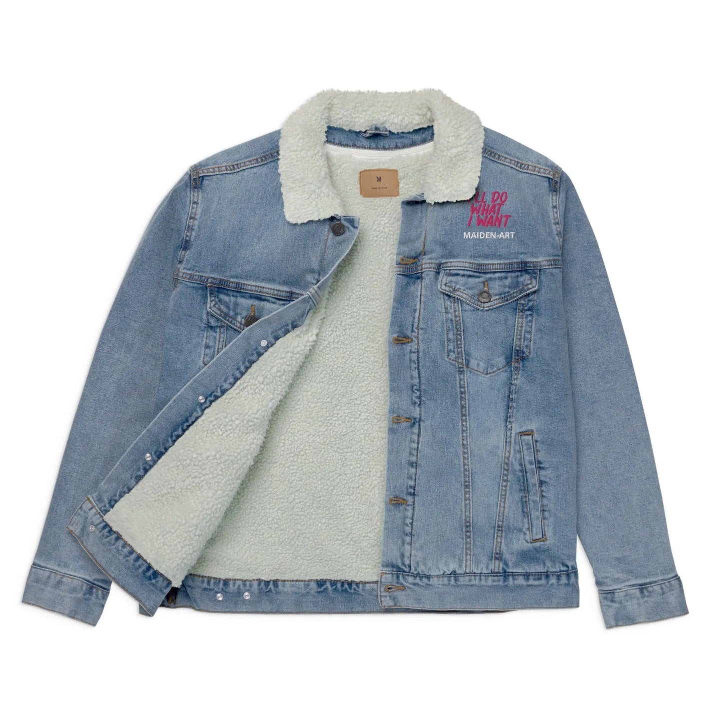 Denim sherpa jacket REBEL GIRL